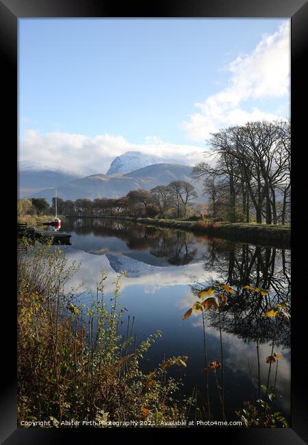 The Caledonian Canal & Ben Nevis Framed Print by Alister Firth Photography