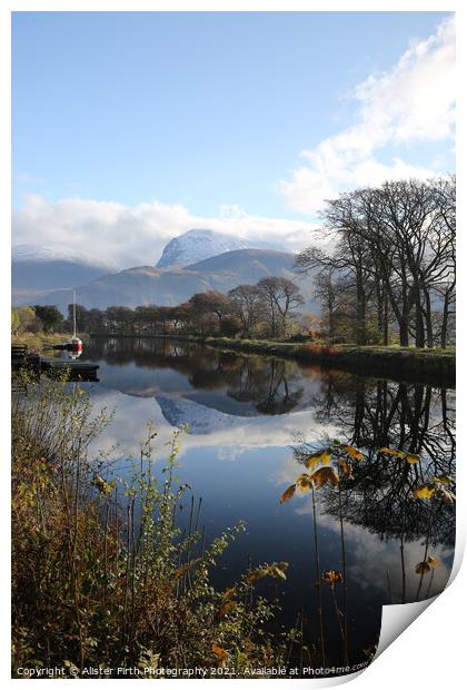 The Caledonian Canal & Ben Nevis Print by Alister Firth Photography