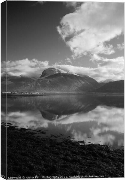 Ben Nevis & Loch Linnhe Canvas Print by Alister Firth Photography