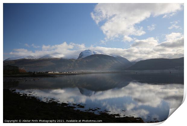 Ben Nevis & Loch Linnhe Print by Alister Firth Photography