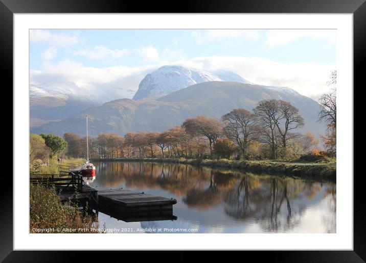 The Caledonain Canal & Ben Nevis Framed Mounted Print by Alister Firth Photography