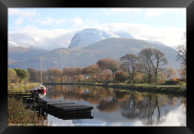 The Caledonain Canal & Ben Nevis Framed Print by Alister Firth Photography