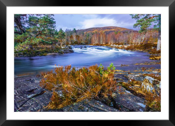 River Affric in the Scottish Highlands Framed Mounted Print by John Frid