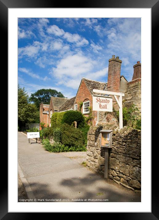 Shandy Hall at Coxwold  Framed Mounted Print by Mark Sunderland