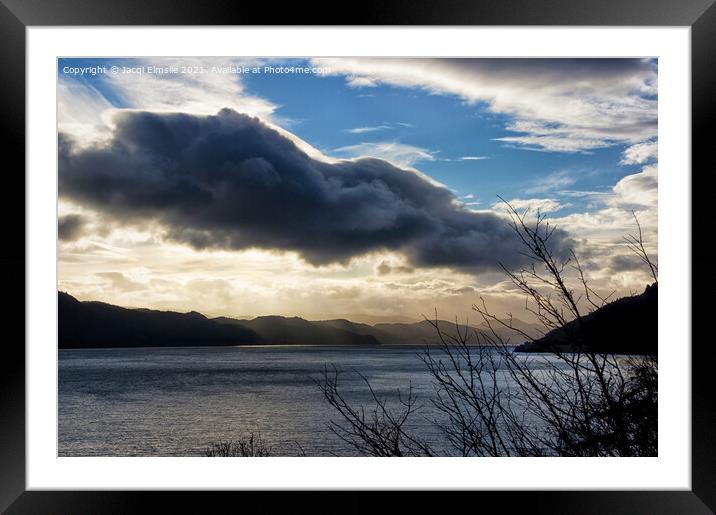 Winter weather Over Loch Ness Framed Mounted Print by Jacqi Elmslie