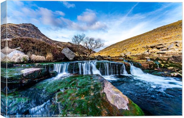 Tavy Cleave Waterfall Canvas Print by Gary Holpin