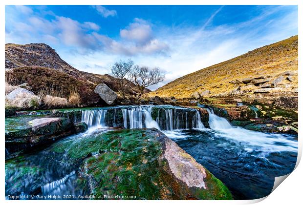 Tavy Cleave Waterfall Print by Gary Holpin