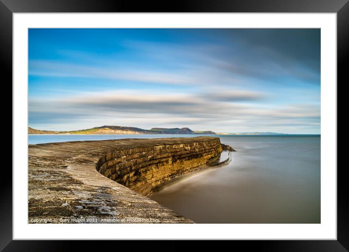 The Cobb at Lyme Framed Mounted Print by Gary Holpin