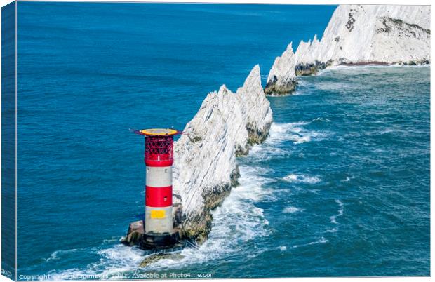 The Needles Lighthouse Canvas Print by Paul Chambers