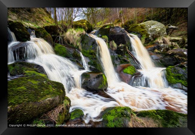 arty Posforth waterfall. 463  Framed Print by PHILIP CHALK