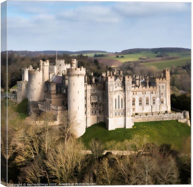 Arundel Castle soft Canvas Print by Paul Hutchings