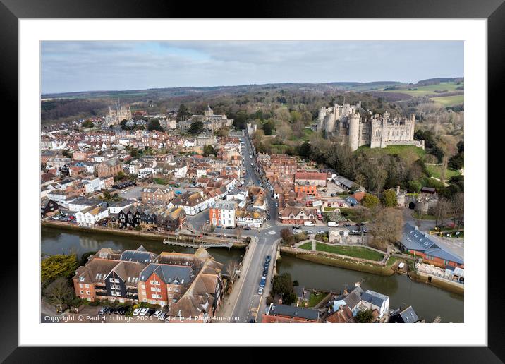 Arundel castle and town Framed Mounted Print by Paul Hutchings