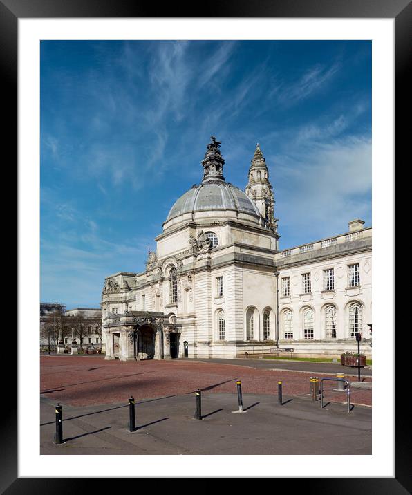 Cardiff City Hall Framed Mounted Print by Richard Downs