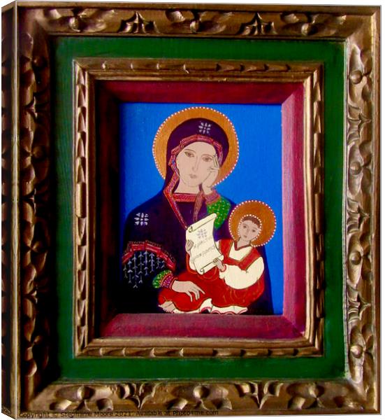 Russian Icon Canvas Print by Stephanie Moore