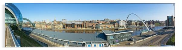 Newcastle-Gateshead Panorama Acrylic by Rob Cole