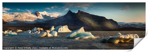 Iceland Panorama #2 Print by Peter O'Reilly