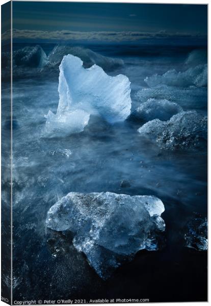 Ice Shells Canvas Print by Peter O'Reilly