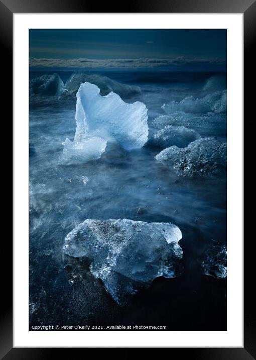 Ice Shells Framed Mounted Print by Peter O'Reilly