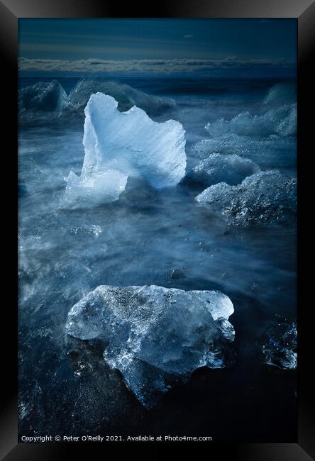 Ice Shells Framed Print by Peter O'Reilly