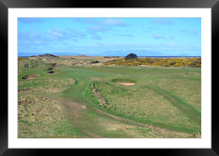 Royal Troon Postage Stamp and Arran Framed Mounted Print by Allan Durward Photography