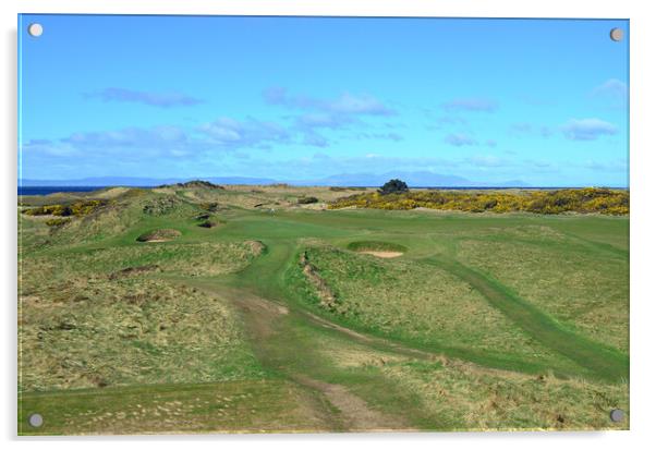 Royal Troon`s Postage Stamp Acrylic by Allan Durward Photography