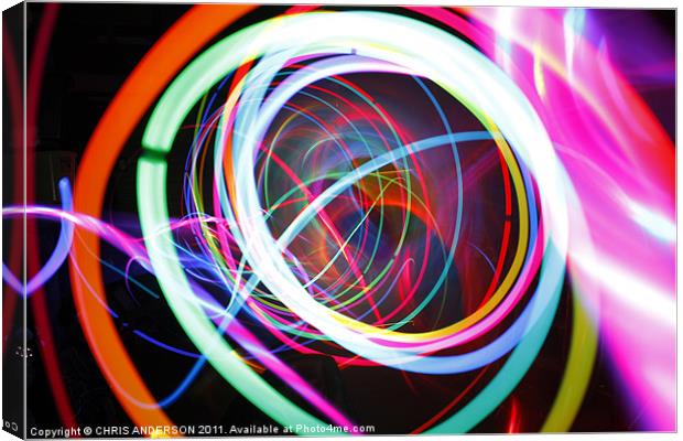 Ribbons of light Canvas Print by CHRIS ANDERSON