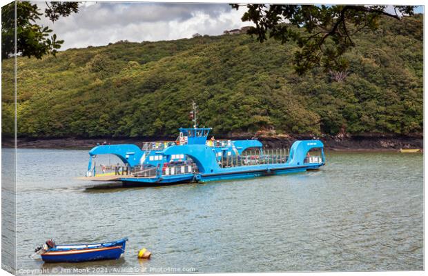 King Harry Ferry, Cornwall  Canvas Print by Jim Monk