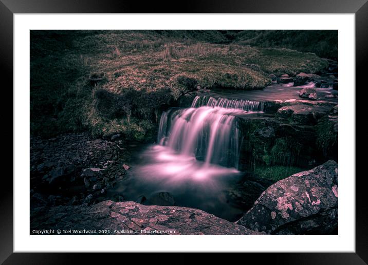 Waterfall Brecon Beacons Framed Mounted Print by Joel Woodward