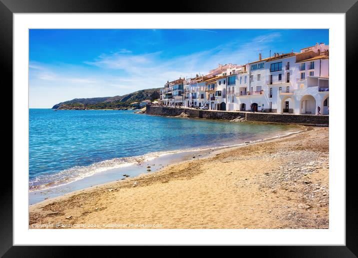 Beautiful beach of Cadaques - C1905 5559 ART Framed Mounted Print by Jordi Carrio