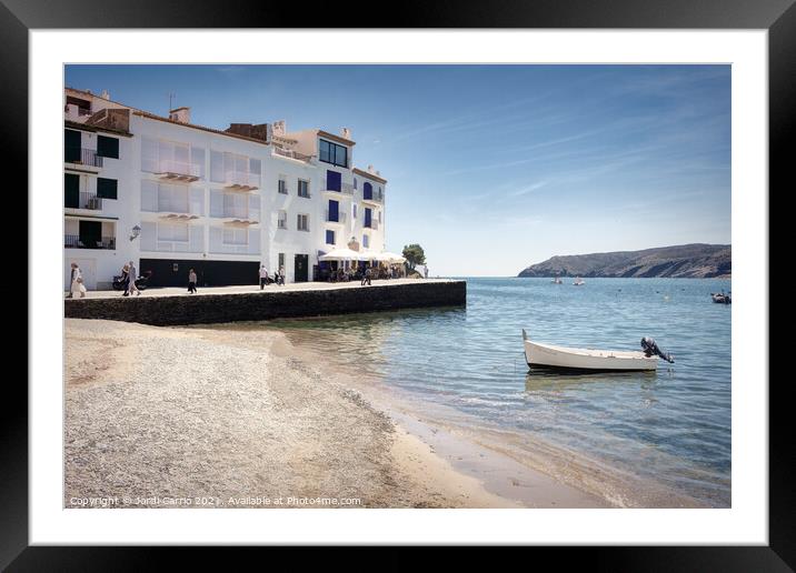 It's Pianc beach in the center of town Framed Mounted Print by Jordi Carrio