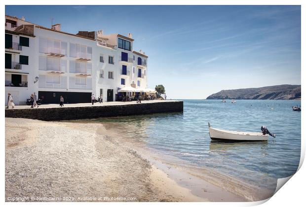 It's Pianc beach in the center of town Print by Jordi Carrio