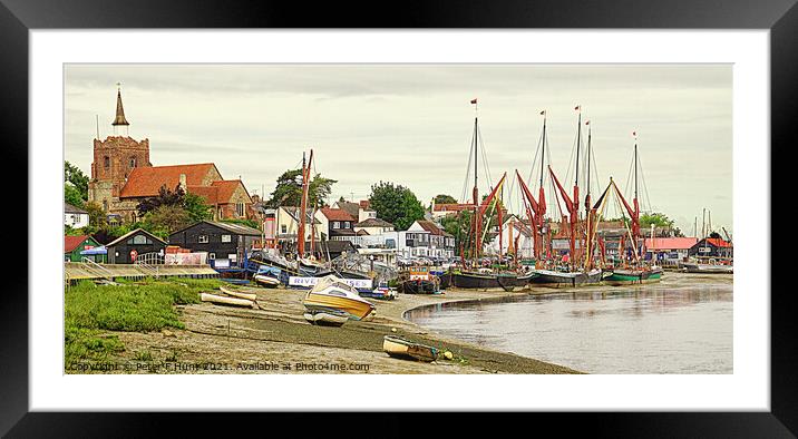 Maldon The Hythe Essex Framed Mounted Print by Peter F Hunt