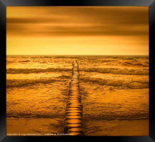 Gold beach Framed Print by Ingo Menhard