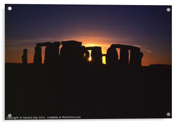 Stonehenge Acrylic by Sandra Day