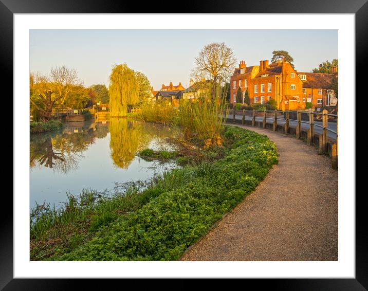 River Mole Cobham Framed Mounted Print by Clive Eariss