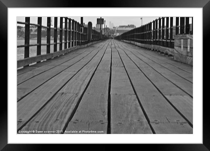 Southend on Sea, Pier Walk Framed Mounted Print by Dawn O'Connor