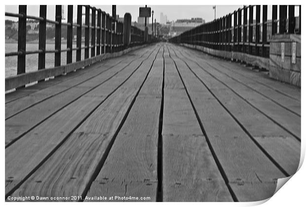 Southend on Sea, Pier Walk Print by Dawn O'Connor