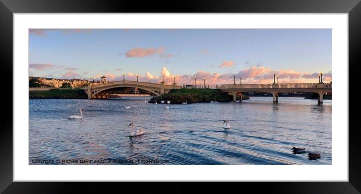 Venetian Bridge Southport Framed Mounted Print by Michele Davis