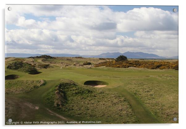 The Postage Stamp Troon Acrylic by Alister Firth Photography