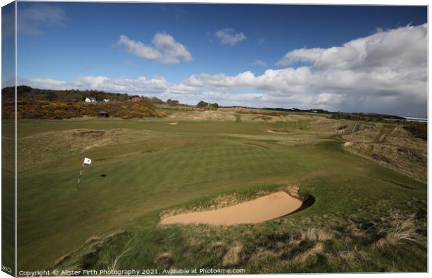 The Postage Stamp, Royal Troon Canvas Print by Alister Firth Photography