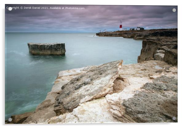 Portland Bill Lighthouse Acrylic by Derek Daniel