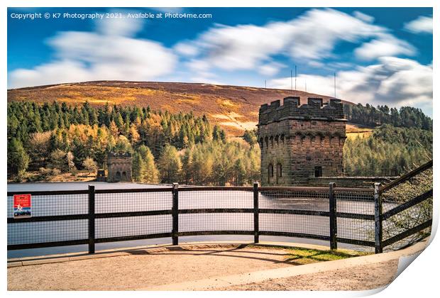 The Historic Derwent Dam Print by K7 Photography