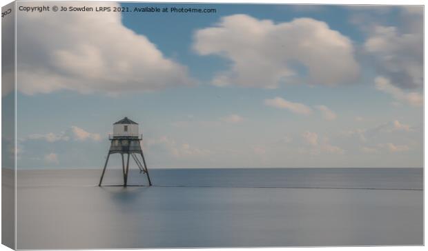 Dovercourt Lighthouse Canvas Print by Jo Sowden