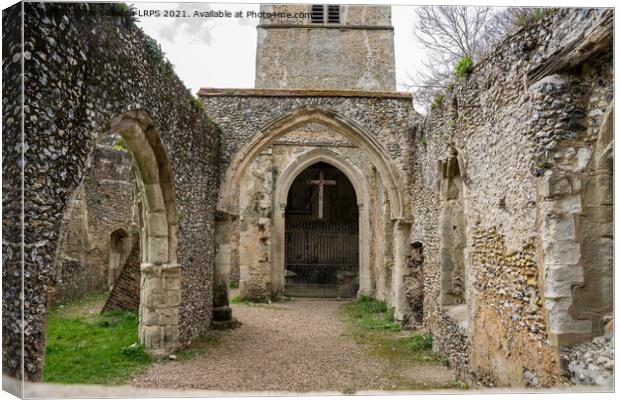 Ayot St Lawrence ruined Church,  Canvas Print by Jo Sowden