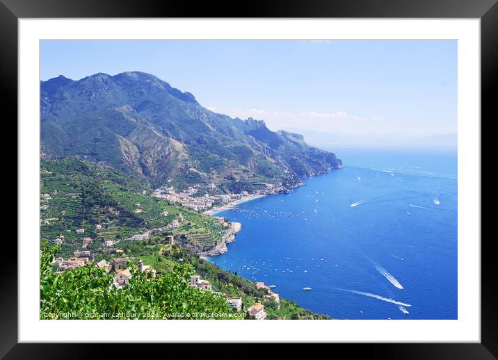 Amalfi Coast Italy Framed Mounted Print by Graham Lathbury