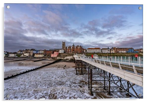 Early morning at Cromer pier Acrylic by Gary Pearson