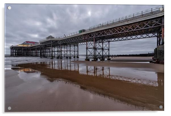 Cromer pier reflections Acrylic by Gary Pearson