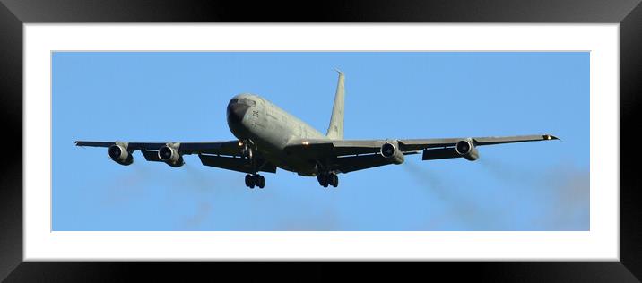 Israeli Air Force Boeing 707 Framed Mounted Print by Allan Durward Photography