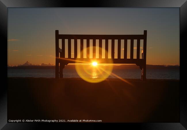 The Waiting Bench Framed Print by Alister Firth Photography