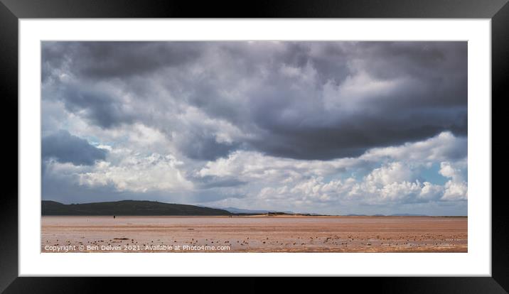 Heavy Clouds at West Kirby Shore Framed Mounted Print by Ben Delves